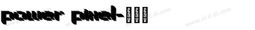 power pixel字体转换